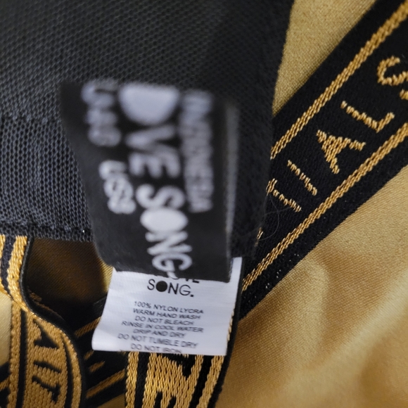 Gold TIALS Logo Bikini Set M/L US8 - Picture 4 of 8